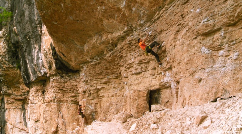 Palestra di roccia a Erto (PN)